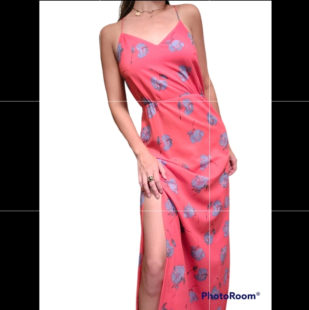 J. Crew Flowy Floral Print Racerback Maxi Dress